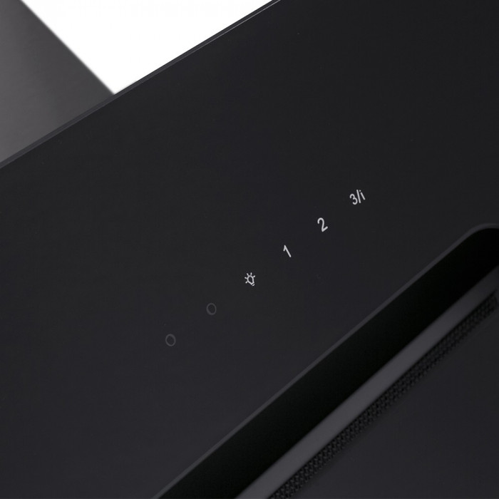 Витяжка декоративна похила PERFELLI DNS 6793 B 1100 BL LED Strip