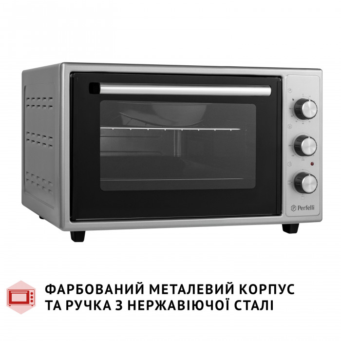 Електрична піч PERFELLI CLASSIC 37 GREY