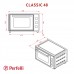 Електрична піч PERFELLI CLASSIC 48 GREY