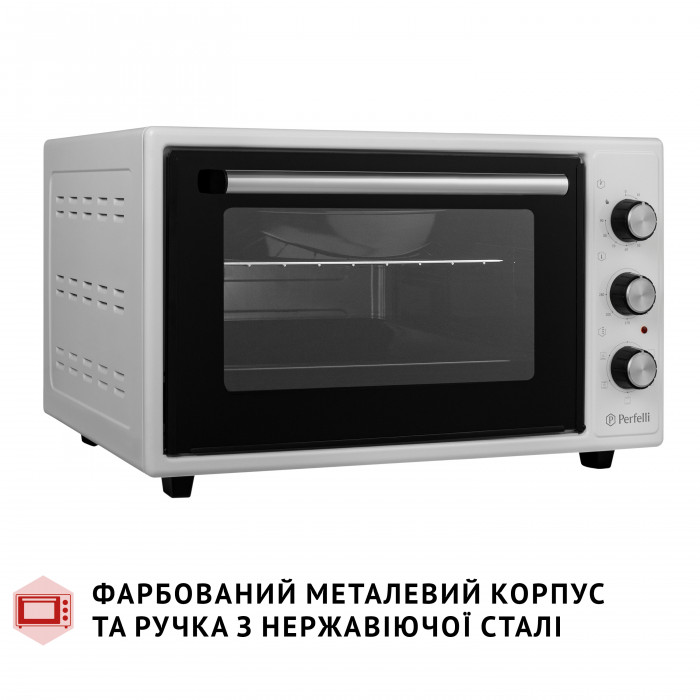 Електрична піч PERFELLI TRIMO 37 WHITE