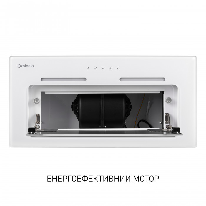Витяжка повновбудована MINOLA HBI 6473 WH GLASS 800 LED Line