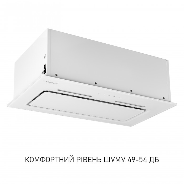Витяжка повновбудована MINOLA HBI 6473 WH GLASS 800 LED Line