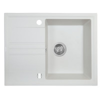 Мийка кухонна гранітна PERFELLI SILVE PGS 134-64 WHITE