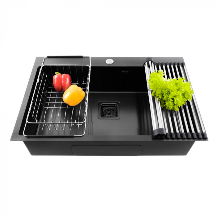 Мийка кухонна нержавіюча сталь WEILOR FILIGRAN WRC 7750 GRAPHIT