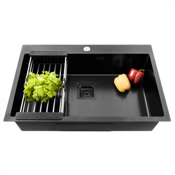 Мийка кухонна нержавіюча сталь WEILOR FILIGRAN WRC 7750 GRAPHIT