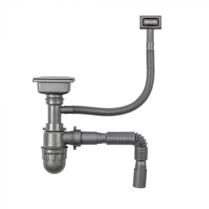 Мийка кухонна нержавіюча сталь WEILOR FILIGRAN WRC 7750 GRAPHIT