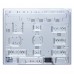 Поверхня газова на склі PERFELLI DIAMOND GW69C BIANCO