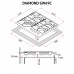 Поверхня газова на склі PERFELLI DIAMOND GW69C BIANCO