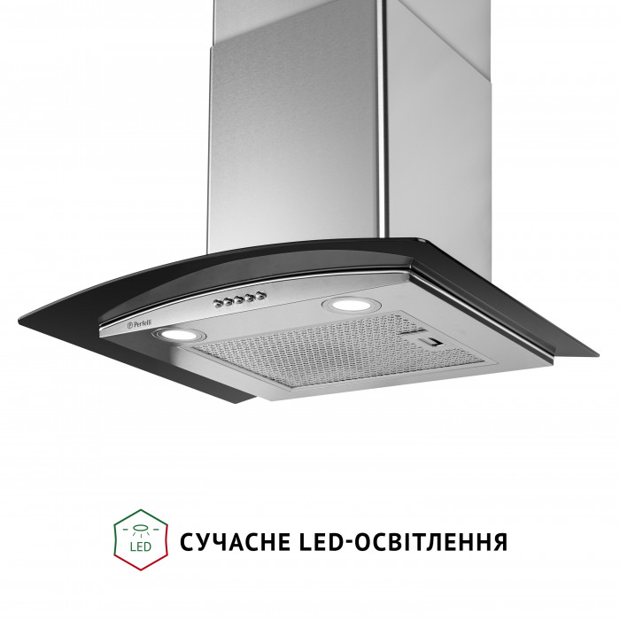 Витяжка декоративна зі склом PERFELLI GRASSI 6HMX INOX