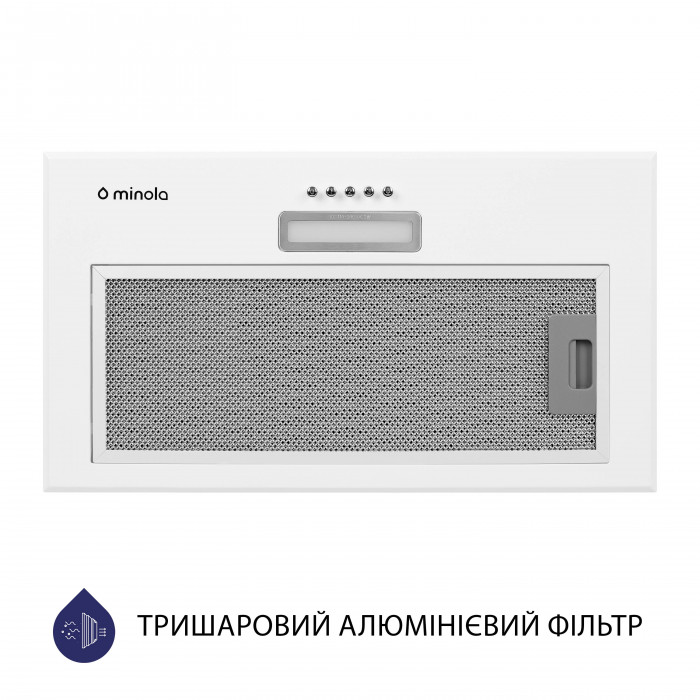 Витяжка повновбудована MINOLA HBI 5614 WH 1000 LED