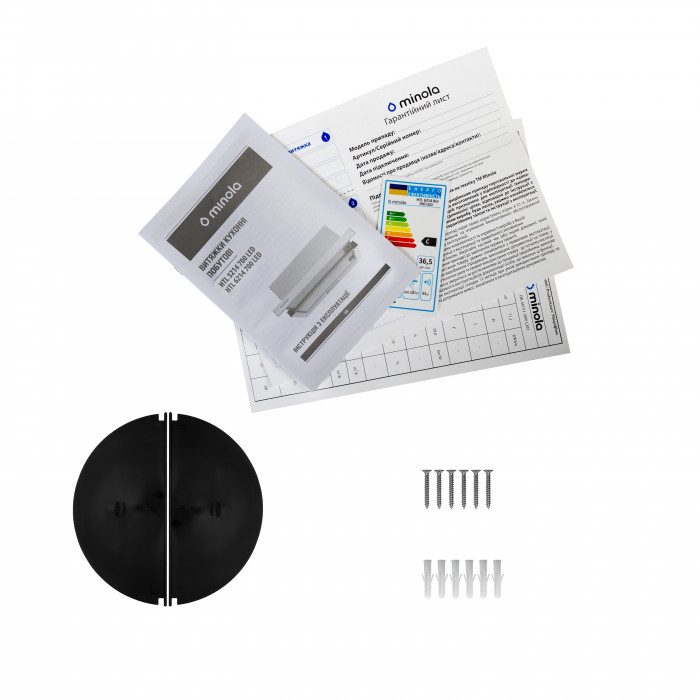 Витяжка телескопічна MINOLA HTL 6214 BLF 700 LED