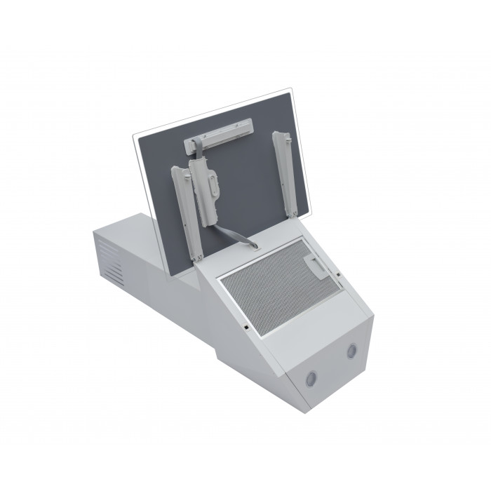 Витяжка декоративна похила PERFELLI DNS 5272 D 700 WH LED