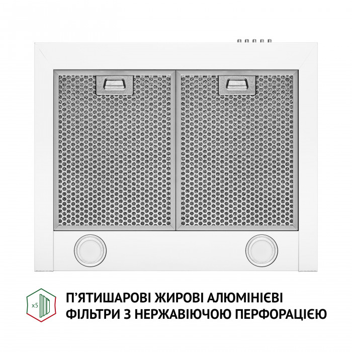 Витяжка купольна PERFELLI K 6610 WH 1000 LED
