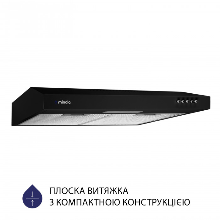 Витяжка плоска MINOLA HPL 513 BL
