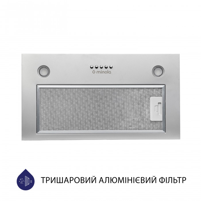 Витяжка повновбудована MINOLA HBI 5627 GR 1000 LED
