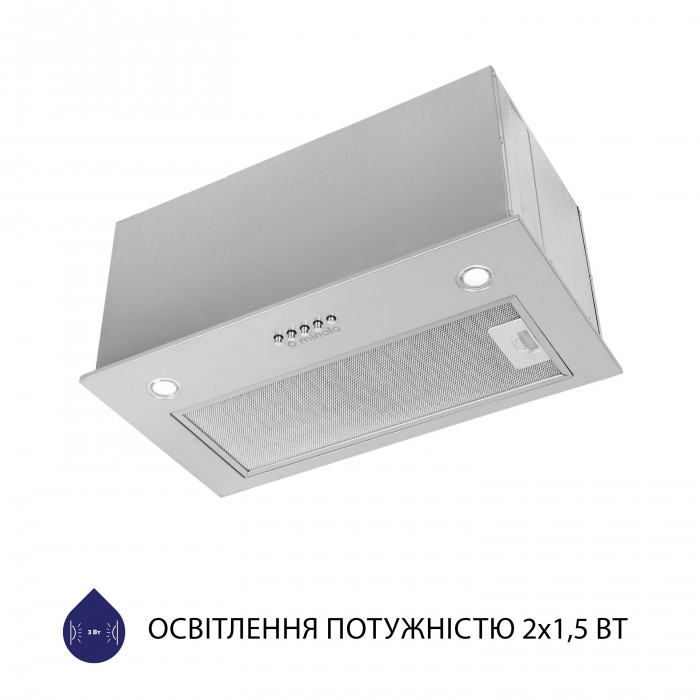 Витяжка повновбудована MINOLA HBI 5627 GR 1000 LED