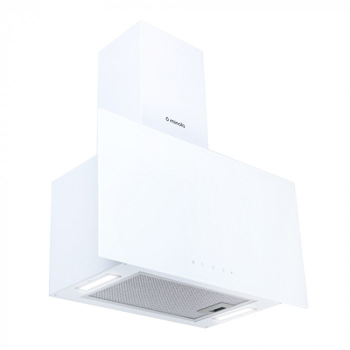 Витяжка декоративна похила MINOLA HVS 6744 WH 1100 LED