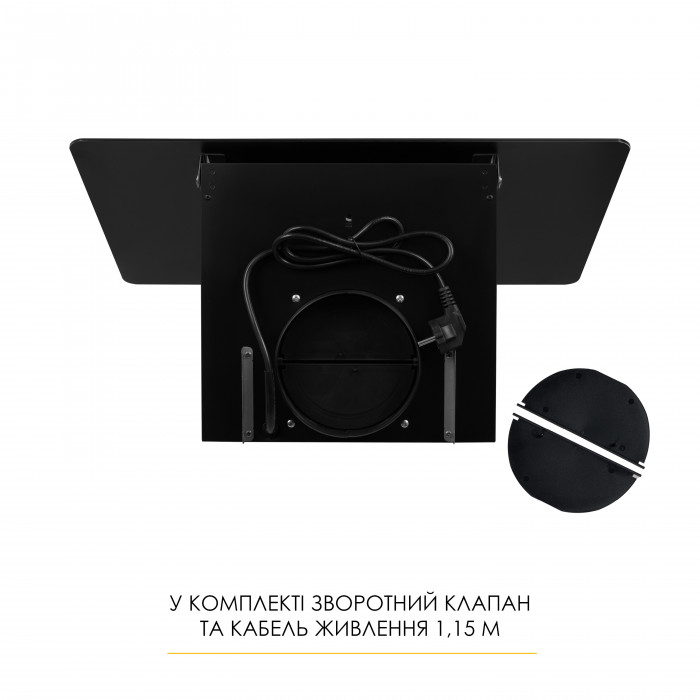 Витяжка декоративна похила WEILOR AURA WDS 53 BLACK