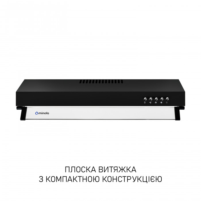 Витяжка плоска Minola HPL 622 BL