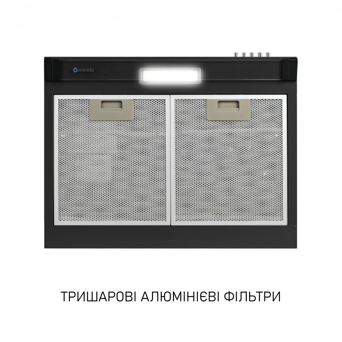 Витяжка плоска Minola HPL 622 BL