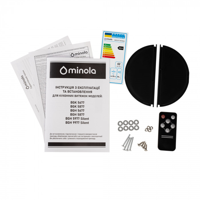 Витяжка повновбудована MINOLA BGH 5977 WH Silent