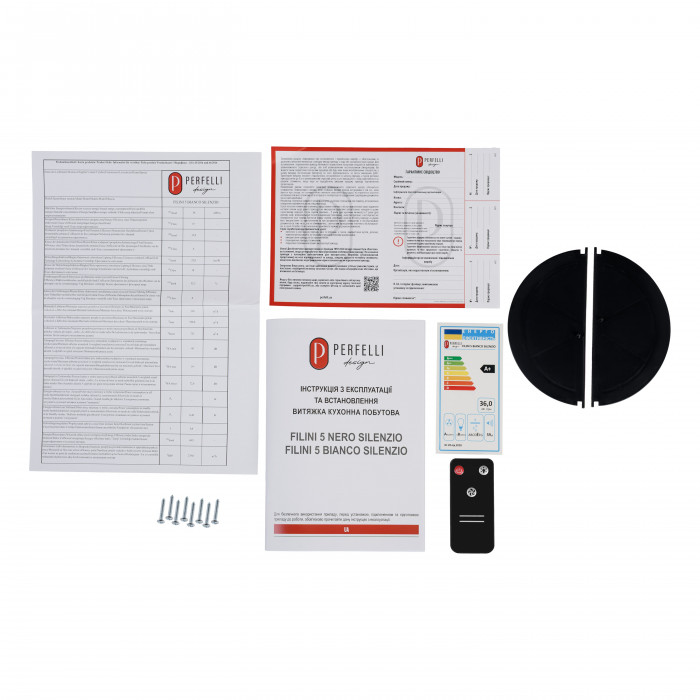 Витяжка повновбудована PERFELLI DESIGN FILINI 5 BIANCO SILENZIO