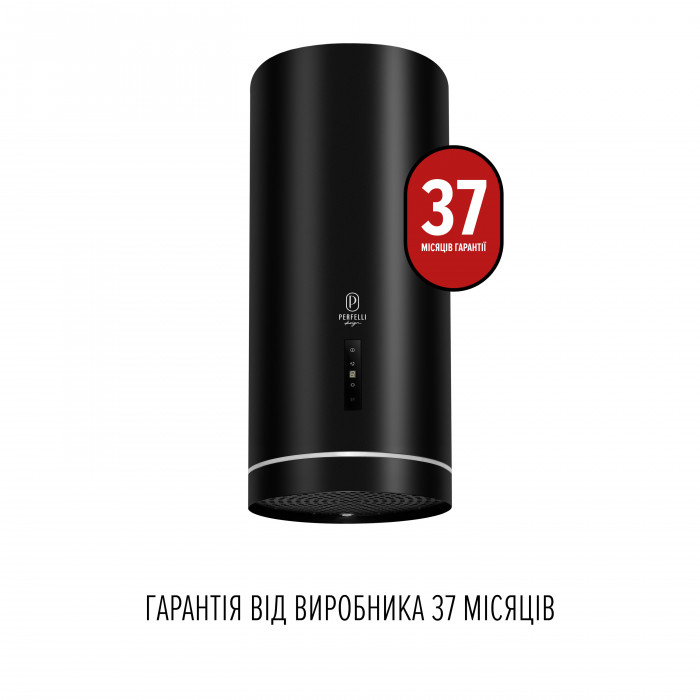 Витяжка пристінна PERFELLI DESIGN RICCO 35 NERO SILENZIO
