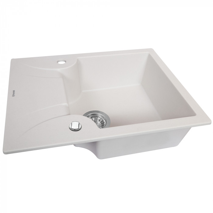 Мийка кухонна гранітна PERFELLI FELICITA PGF 134-60 WHITE