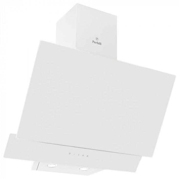 Витяжка декоративна похила PERFELLI DNS 6452 D 850 WH LED
