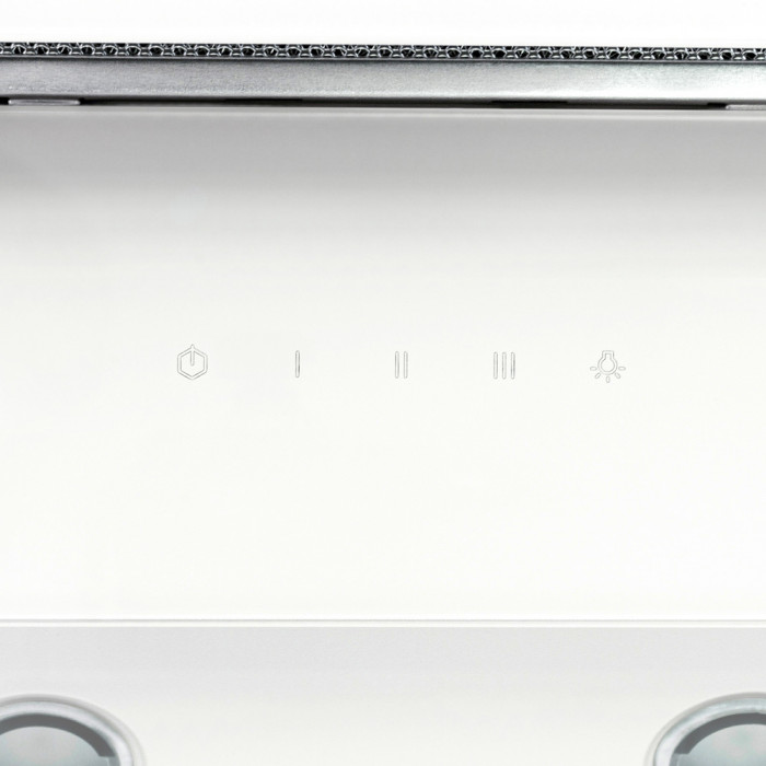 Витяжка декоративна похила PERFELLI DNS 6452 D 850 WH LED