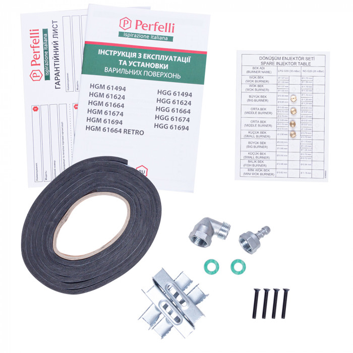 Поверхня газова на металі PERFELLI HGM 61494 WH