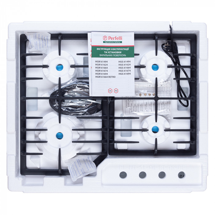 Поверхня газова на металі PERFELLI HGM 61494 WH