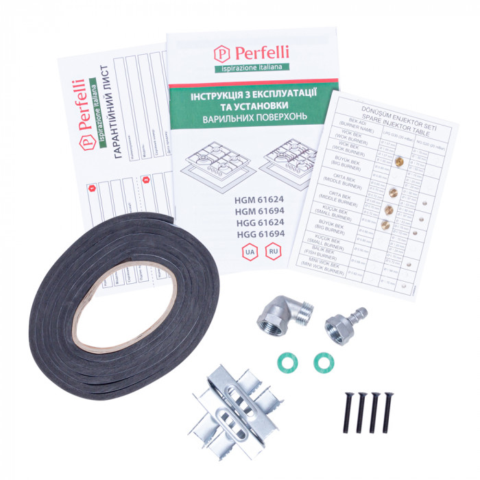 Поверхня газова на металі PERFELLI HGM 61694 WH