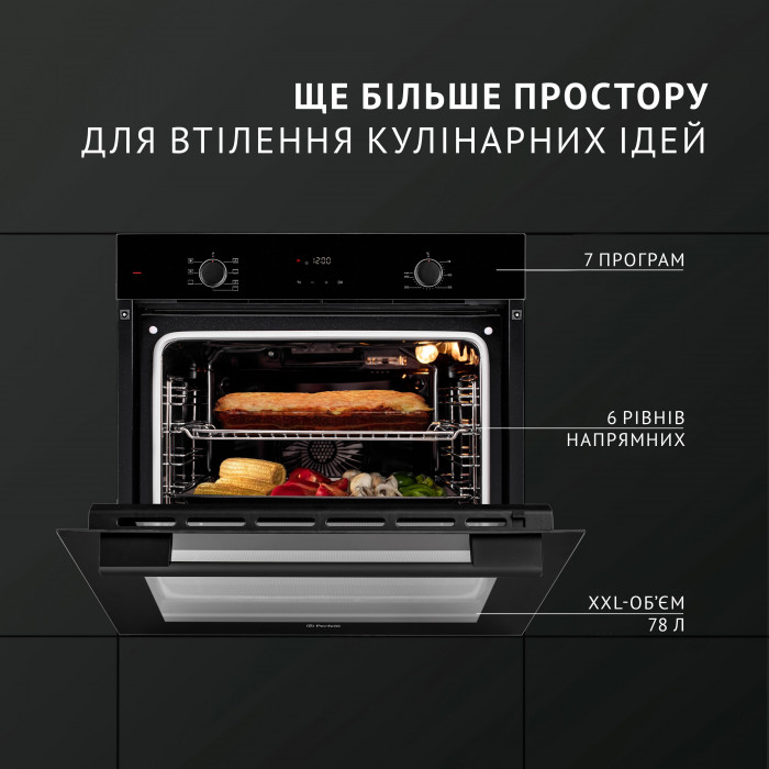 Духова шафа електрична PERFELLI PERLA 6D7 NERO