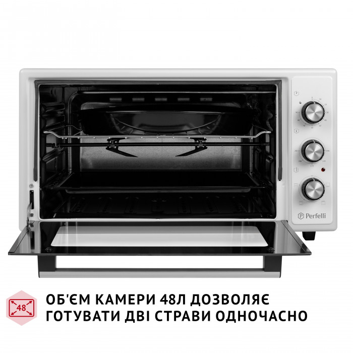 Електрична піч PERFELLI MIRAGE 48 WHITE