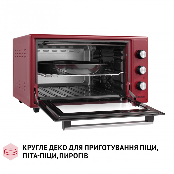 Електрична піч PERFELLI TRIMO 48 RED