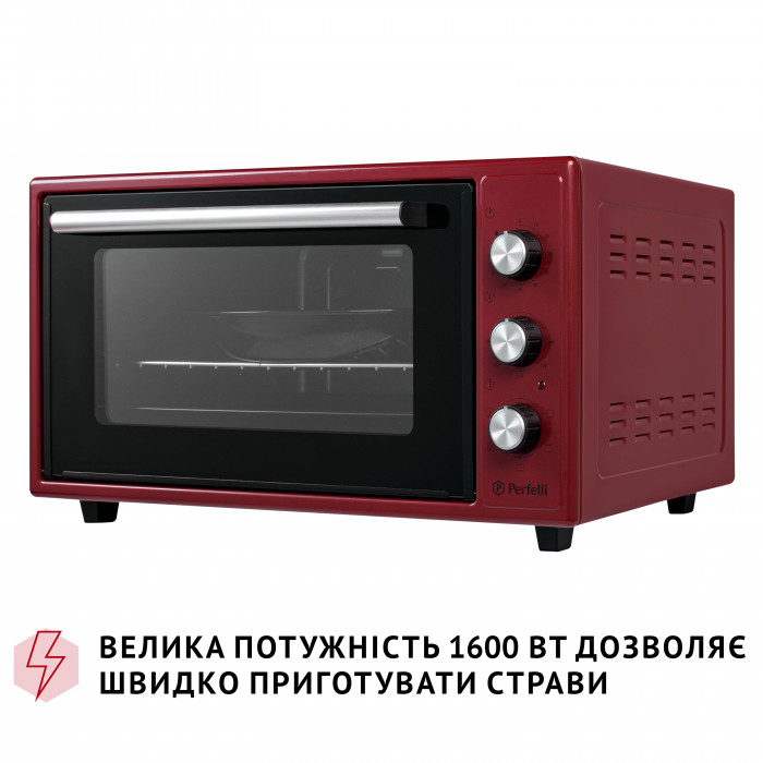 Електрична піч PERFELLI TRIMO 48 RED