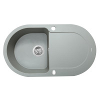Мийка кухонна гранітна PERFELLI IZETTA OGI 1141-78 GREY METALLIC