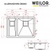 Мийка кухонна нержавіюча сталь WEILOR ALLERHAND WRX DB5845