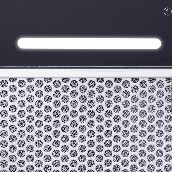 Витяжка повновбудована WEILOR PBS 52650 GLASS BL 1250 LED Strip