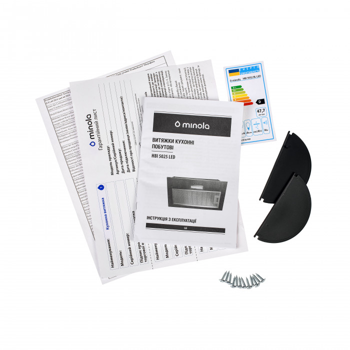 Витяжка повновбудована Minola HBI 5025 BLF LED