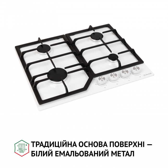 Поверхня газова на металі PERFELLI HGM 61424 WH