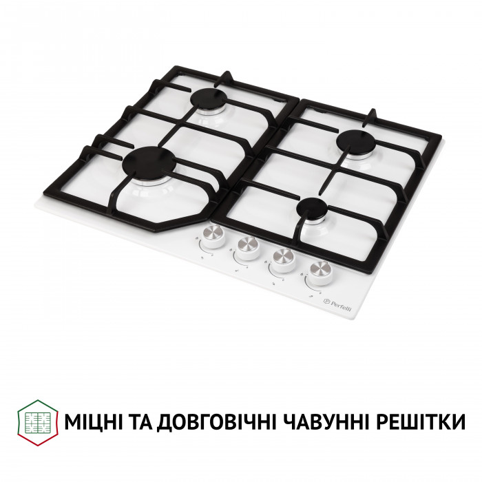 Поверхня газова на металі PERFELLI HGM 61424 WH