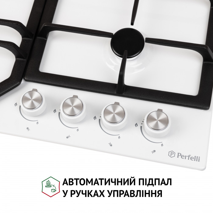 Поверхня газова на металі PERFELLI HGM 61424 WH