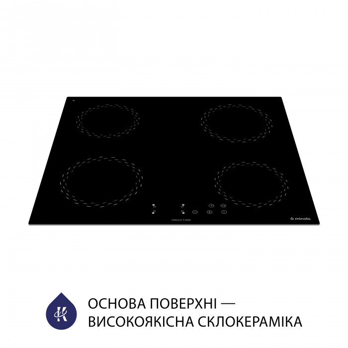 Поверхня індукційна MINOLA MI 6038 KBL