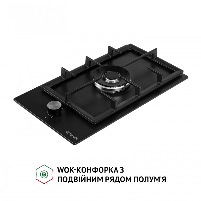 Поверхня газова Domino на металі PERFELLI HGM 31404 BL