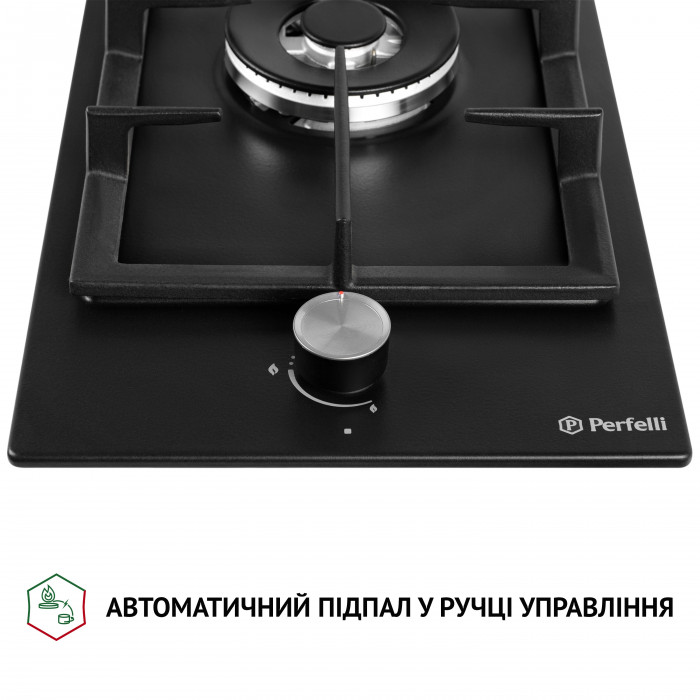 Поверхня газова Domino на металі PERFELLI HGM 31404 BL
