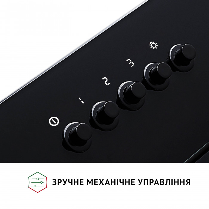 Витяжка декоративна похила PERFELLI DN 6142 BL LED