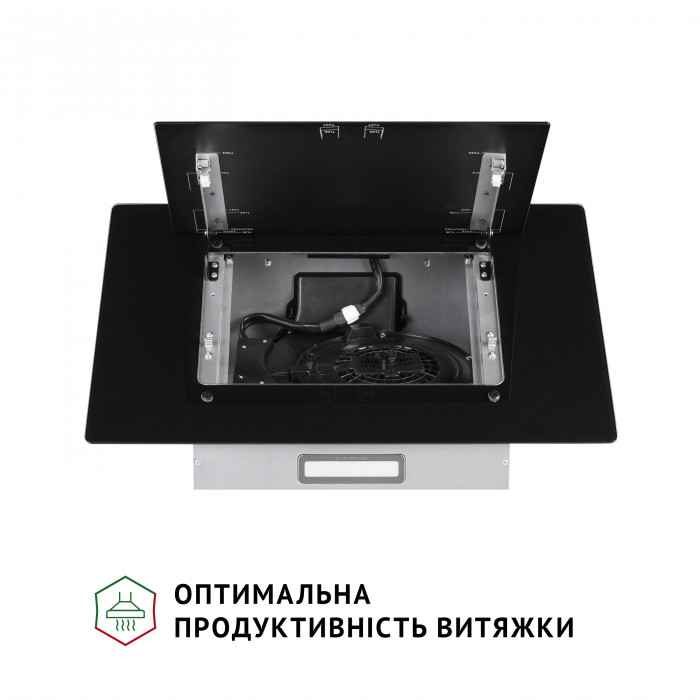 Витяжка декоративна похила PERFELLI DN 6142 BL LED