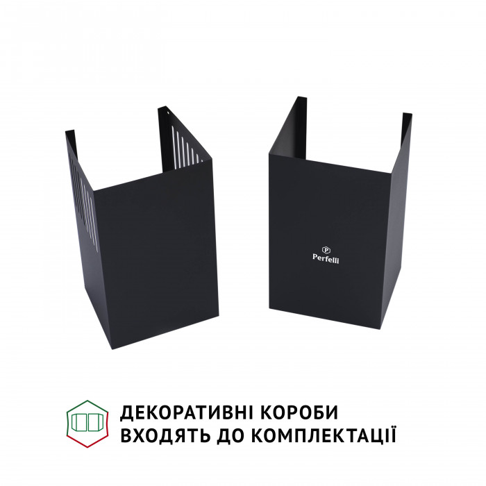 Витяжка декоративна похила PERFELLI DN 6142 BL LED
